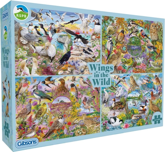 Gibsons RSPB Puzzle Flügel in der Wildnis 4×500 Teile