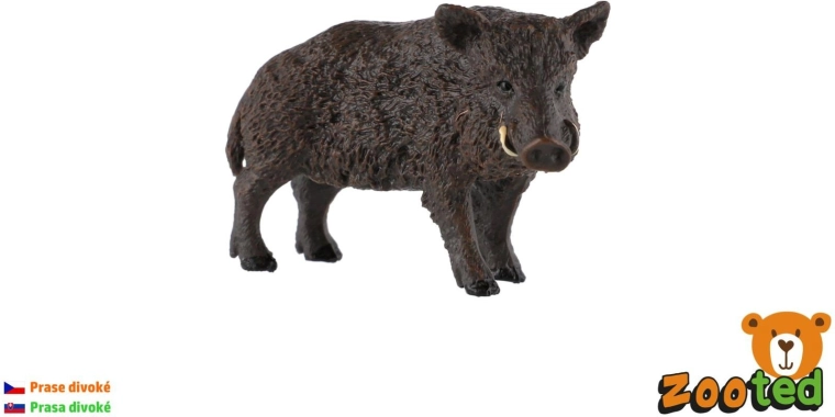 Zooted Wildschwein, Keiler, Kunststofffigur 7 cm