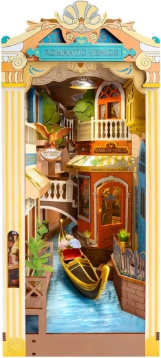 3D Buchstütze Romantic Venice – DIY-Set mit LED