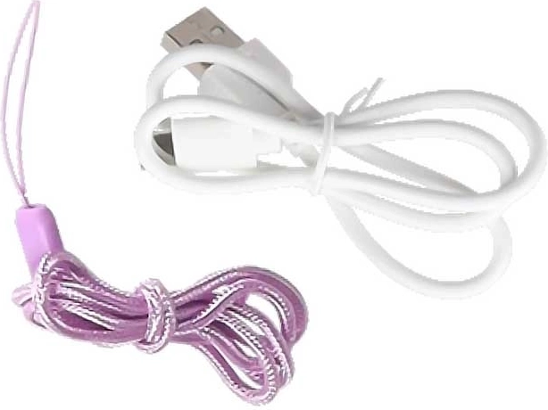 USB‑C-Kabel und Trageband im Lieferumfang