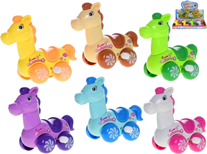 Plastisches Aufziehpferd 9 cm für die Kleinsten