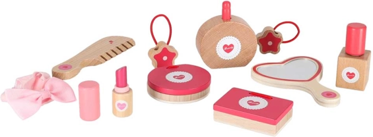 Holz-Accessoires für sicheres Spielen von Beauty-Ritualen