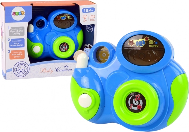 Interaktive Kinderkamera – Lichter und Geräusche, blau