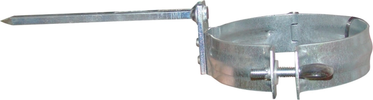 Rohrschelle für Fallrohr 80 mm aus verzinktem Stahl