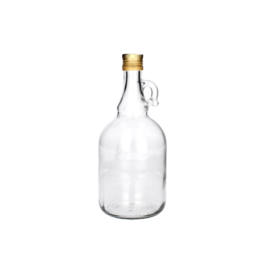 Glas-Gallone 0,5 l mit Metall-Schraubverschluss