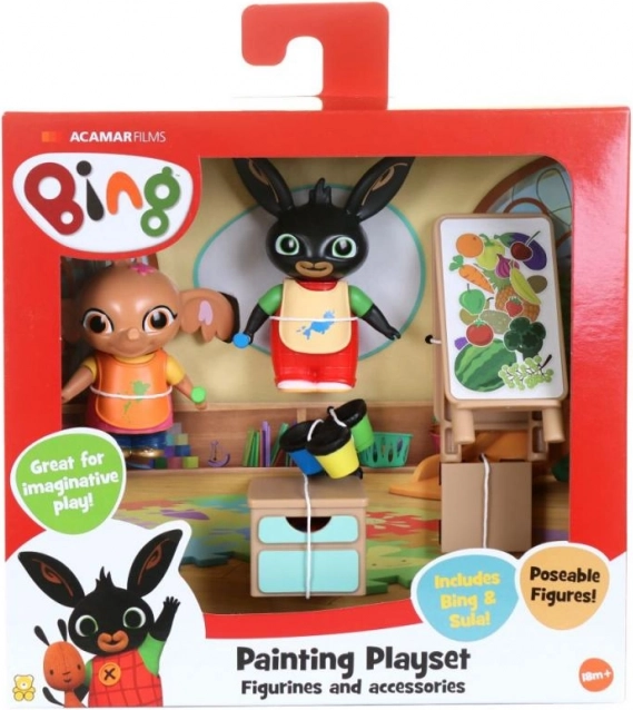 Male mit Bing – Spielset mit Figuren