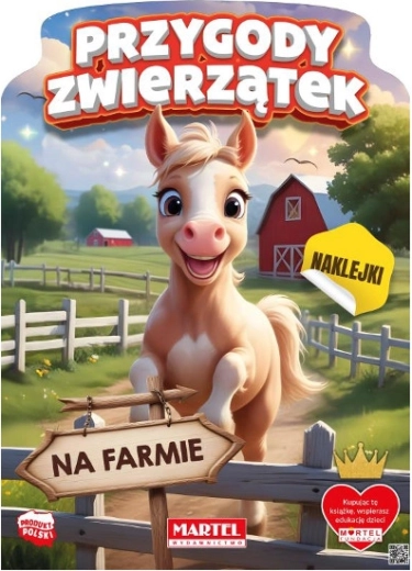 Malbuch mit Aufklebern Abenteuer der Tiere auf dem Bauernhof