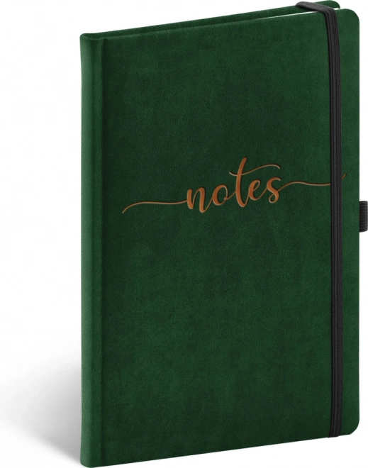 Notique liniertes Notizbuch mit Samteinband 13 × 21 cm