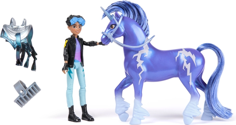 Abnehmbarer Sattel und Zaumzeug für einen stabilen Ritt