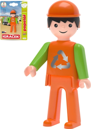 Efko Igráček MultiGO Müllmann – Gelenkfigur auf Karte - 1 Stück