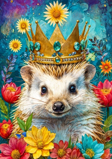 Enjoy Puzzle Gekrönter Igel 1000 Teile