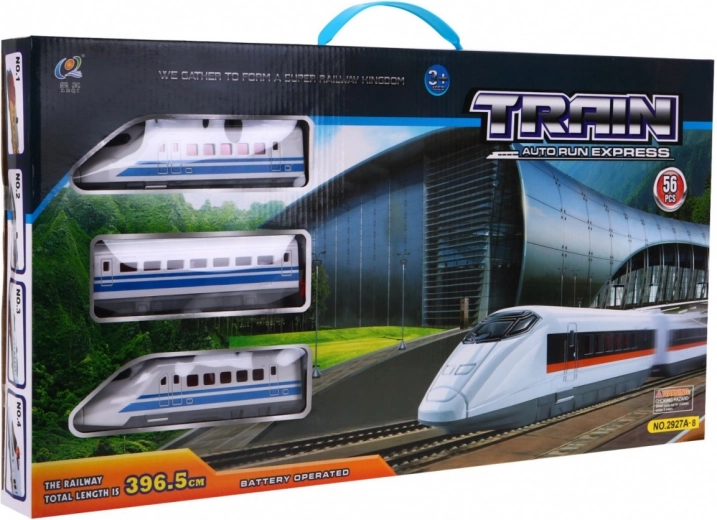 Große elektrische Eisenbahn mit Zubehör für Kinder 3+