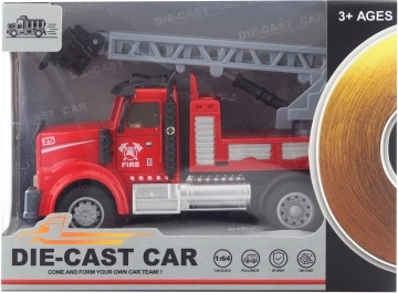 Metallisches Feuerwehrauto