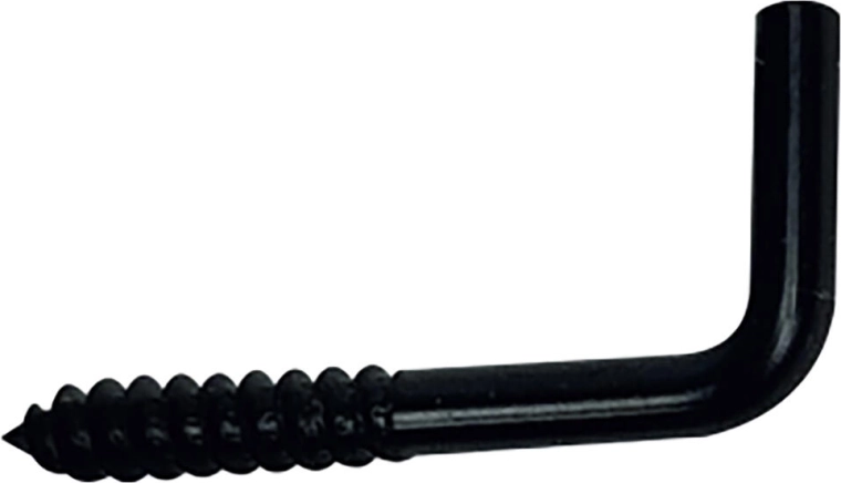 Krampe mit Schraube 18 × 50 mm, schwarz, 5 Stk.