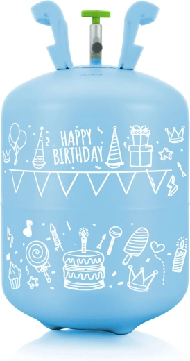 Tragbare Einwegflasche mit Miniregler