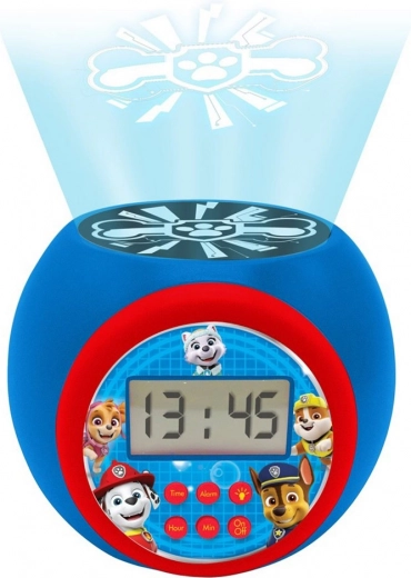 Digitaler Projektionswecker für Kinder mit Paw Patrol-Motiv