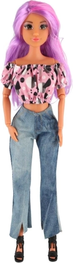 Trendiges Jeans-Outfit