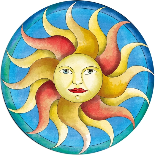Rundes Puzzle CURIOSI Picoli Sonne 33 Teile