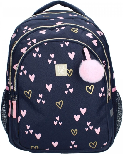 Zwei Fächer und praktische Taschen