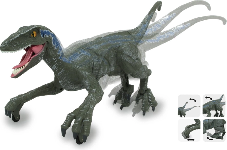 Realistische Bewegung des Velociraptors
