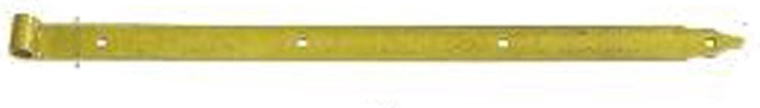 Bandbeschlag 600 × 40 × 5 mm, Zapfendurchmesser 16 mm, gelb verzinkt