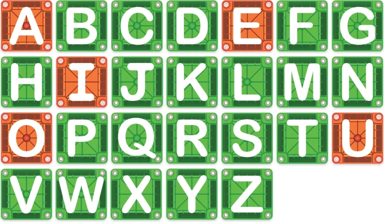 Buchstaben zum spielerischen Lernen