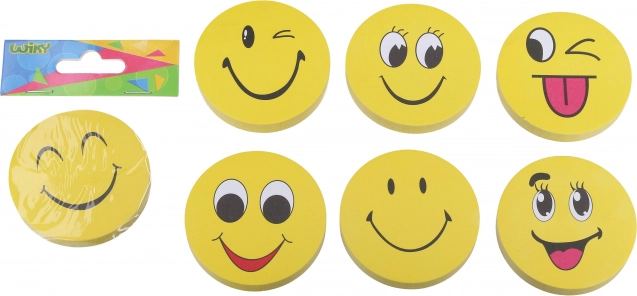 Selbstklebender Block Smiley