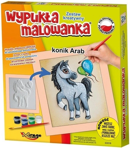 Gewölbtes Malen – Arabisches Pferd