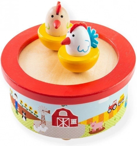 Holz-Spieluhr Bauernhof BIGJIGS TOYS