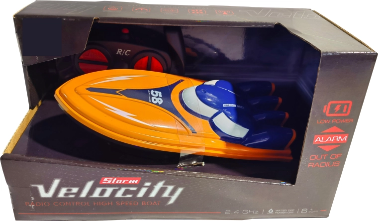 R/C Rennboot Velocity 1:16 2,4 GHz orange