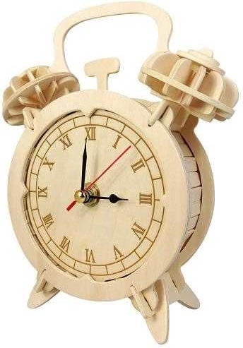 Holz 3D Puzzle Wecker
