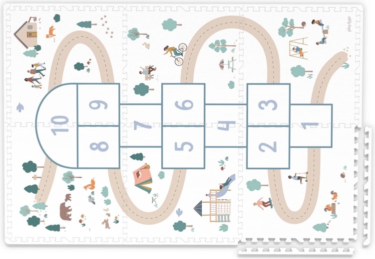 Hopscotch-Design und beidseitige Ausführung