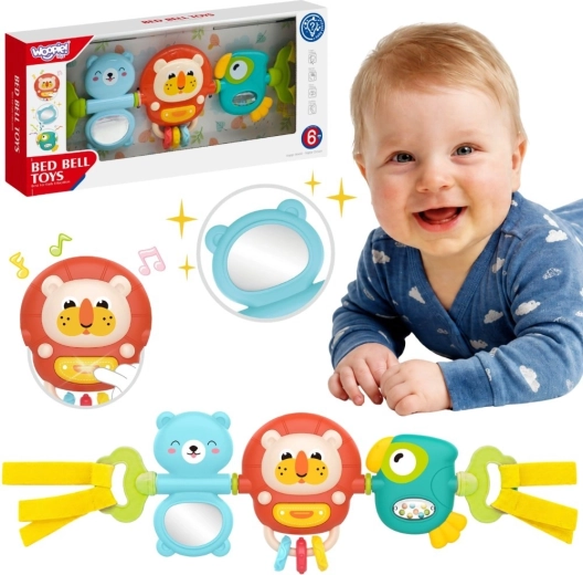 Woopie Baby sensorisches Hängepanel für Kinderwagen und Babybett ab 6 Monaten