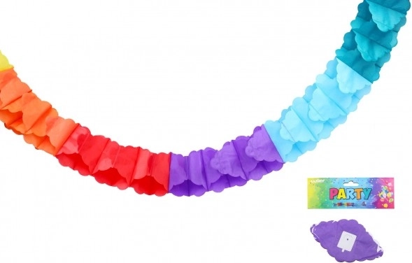 Bunte Papiergirlande 3 m