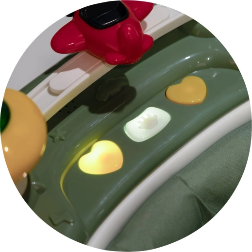 Interaktives Panel mit Lichtern und Musik