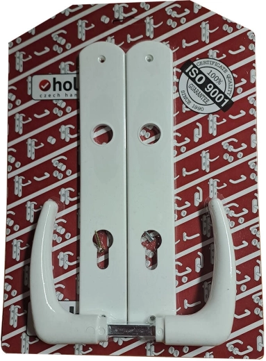 Klinke Klasik mit Langschild XXL 90 mm PZ Kunststoff weiß