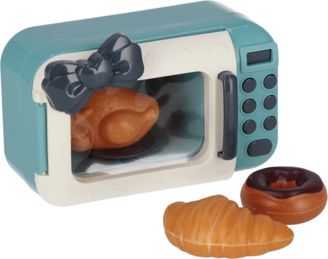 Mikrowelle mit Leckereien für die Kinderküche