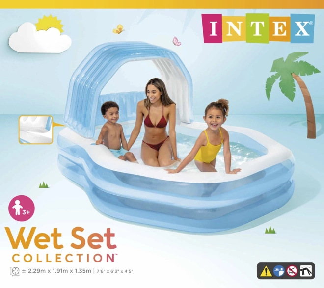 Aufblasbarer Familienpool mit Dach