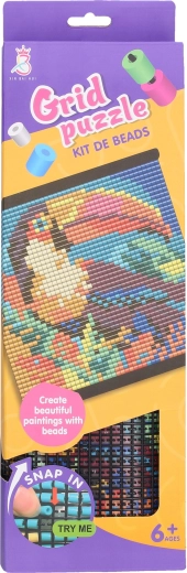 Perlenmosaik Tukan 31 × 32,5 cm