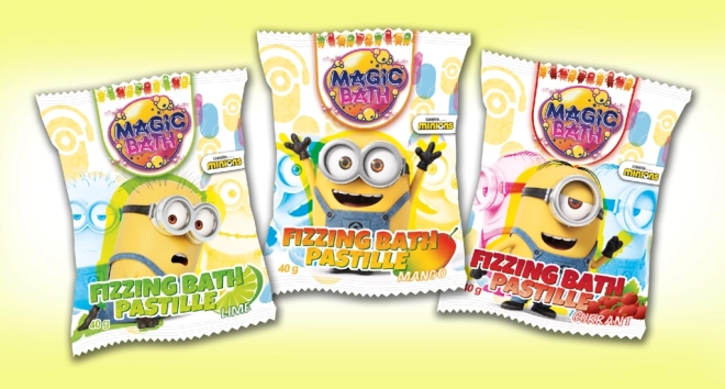 Sprudelnde Badebombe MINIONS für Kinder