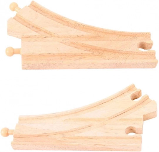 Holzweiche für Holzeisenbahn, 2 Stk. BIGJIGS RAIL