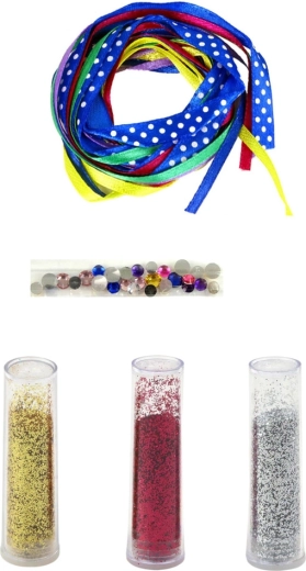 Bunte Materialien zum Verzieren