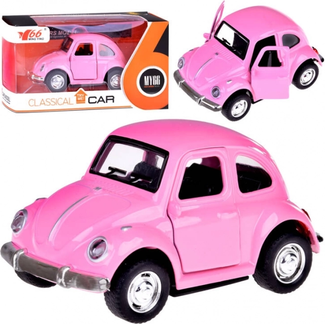 Metallauto mit zu öffnenden Türen und Lichtern