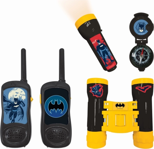 BATMAN Abenteuerset mit Walkie-Talkies, Taschenlampe und Fernglas