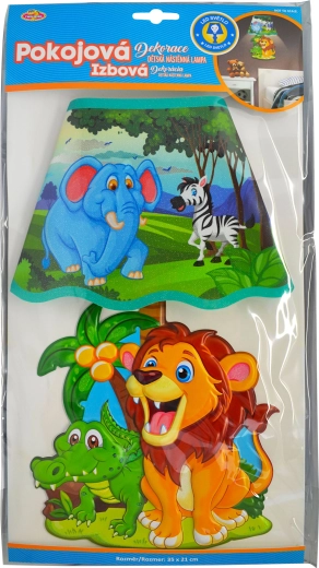 Kinder-3D-Wandleuchte Safari