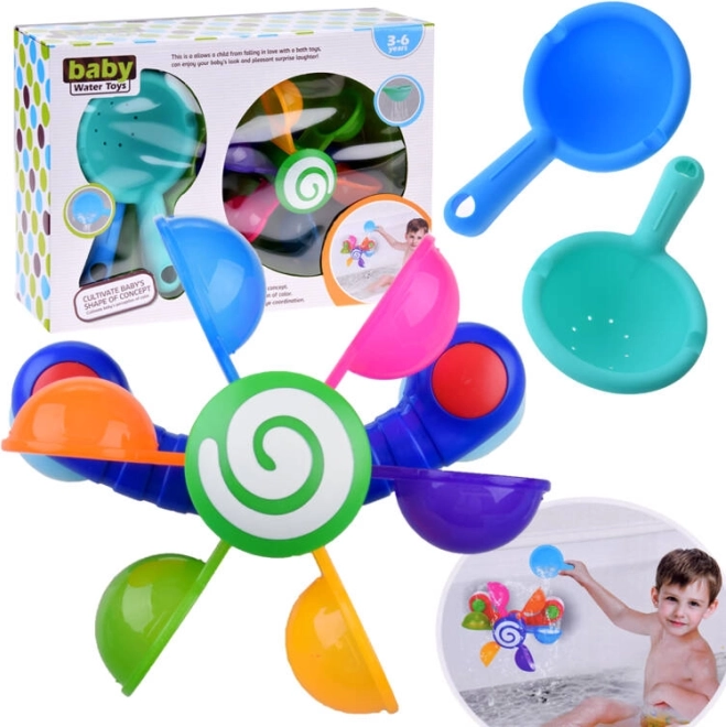 Bunter Wassermühlen-Badespielzeug für Kinder