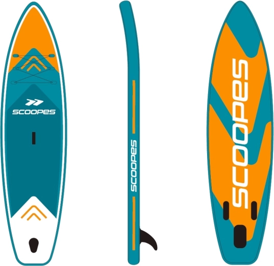 SUP-Board VELO 350 cm orange mit Zubehör