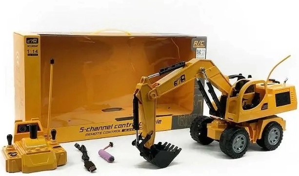 Funkgesteuerter Bagger mit Lader