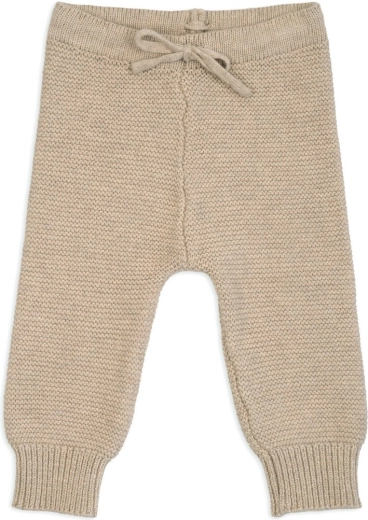 LODGER gestrickte Kinder-Jogginghose aus Merinowolle, beige, Größe 62