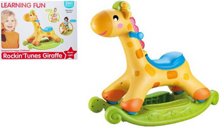 Schaukelspielzeug Giraffe mit Musik und Lichtern